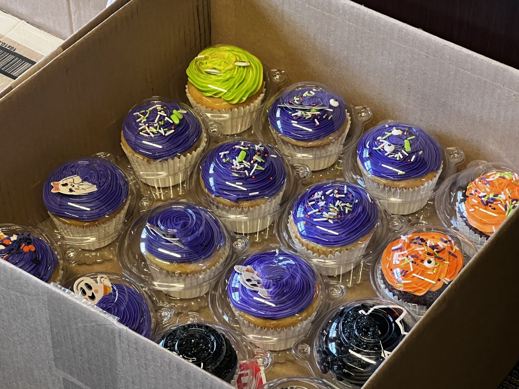 Kolodey bakes cupcakes to support staff